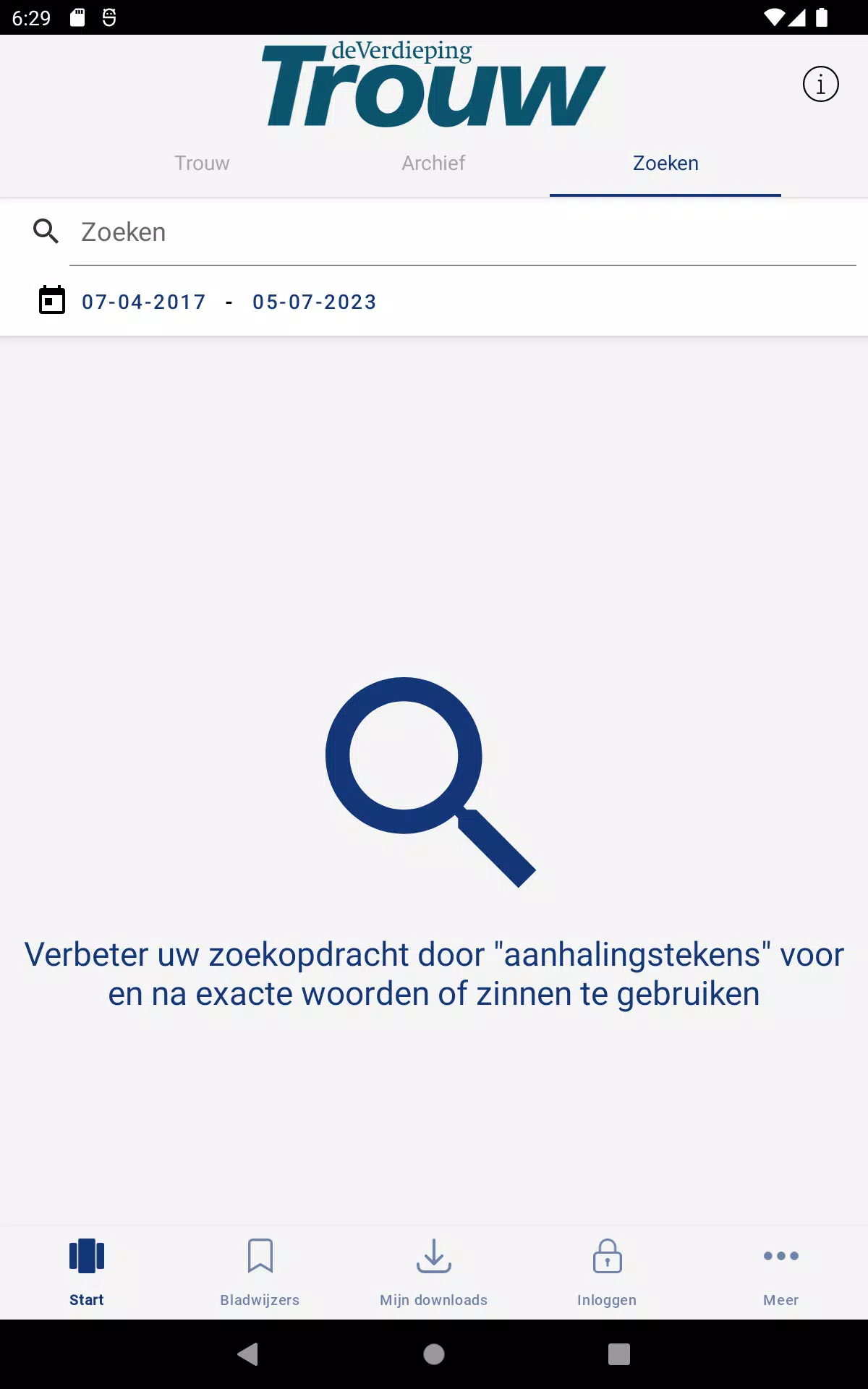 Trouw digitale krantscreenshot dell'app8