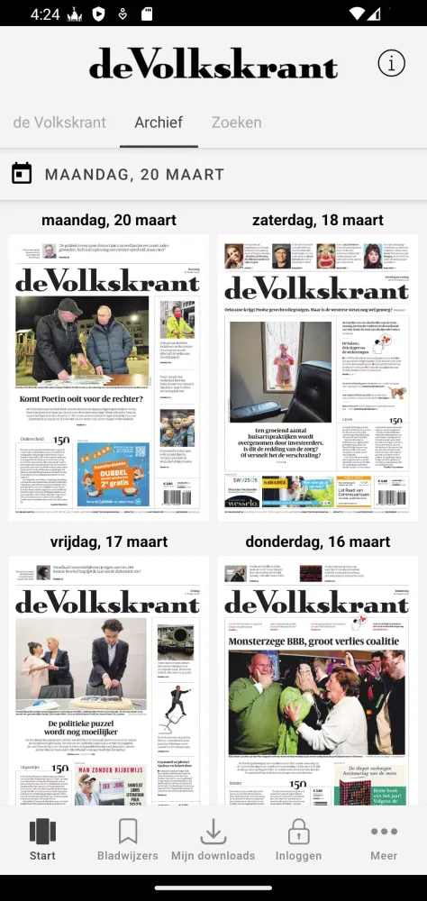 de Volkskrant Krant應用截圖