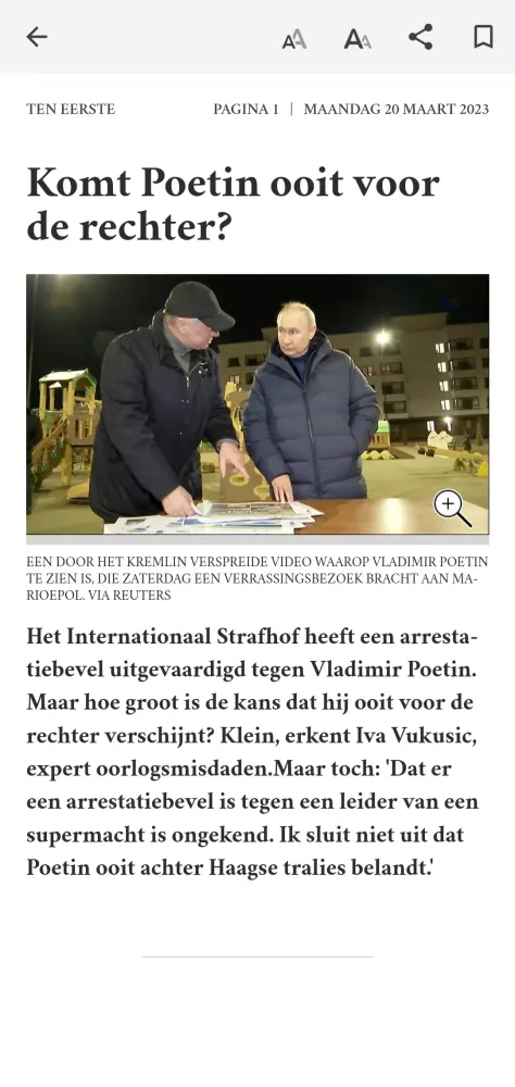de Volkskrant Krant應用截圖