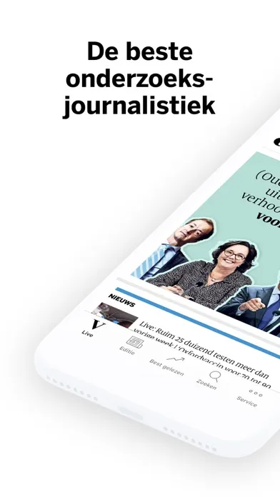 Captures d'écran de de Volkskrant - Nieuws