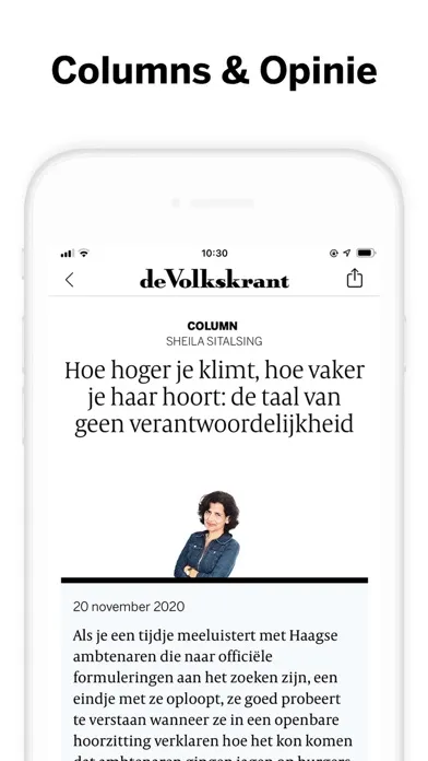 Captures d'écran de de Volkskrant - Nieuws