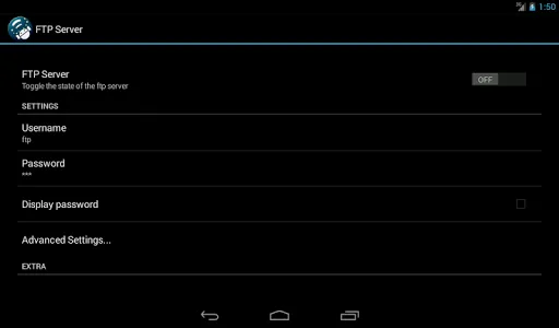 Screenshot di FTP Server