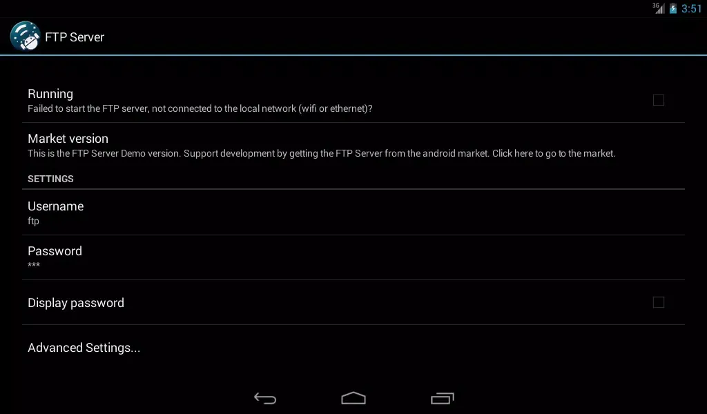 FTP Server (Free) Screenshots