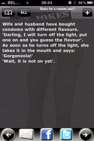 ภาพหน้าจอของ Sex Jokes Free