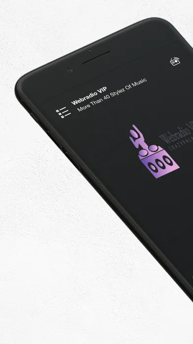 ภาพหน้าจอของ Webradio VIP