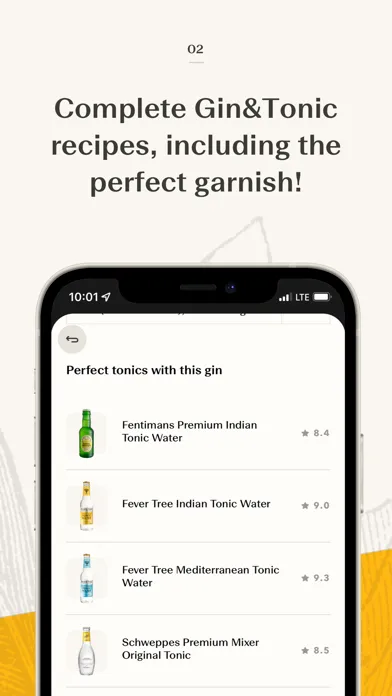 Capturas de tela do Ginventory – Gin & Tonic Guide