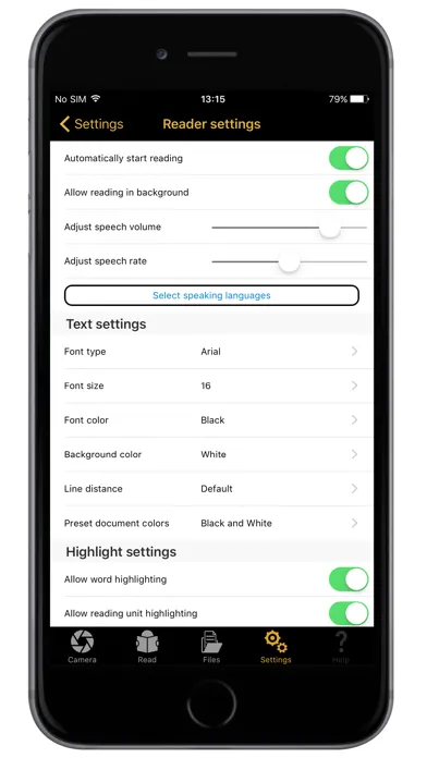 Capturas de tela do OneStep Reader Multi