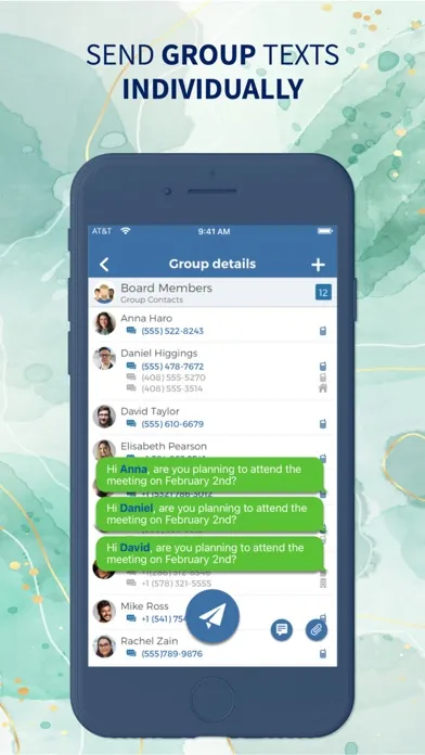 Ảnh chụp màn hình của Group Text: Mass Text Message