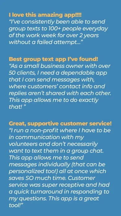 Ảnh chụp màn hình của Group Text: Mass Text Message