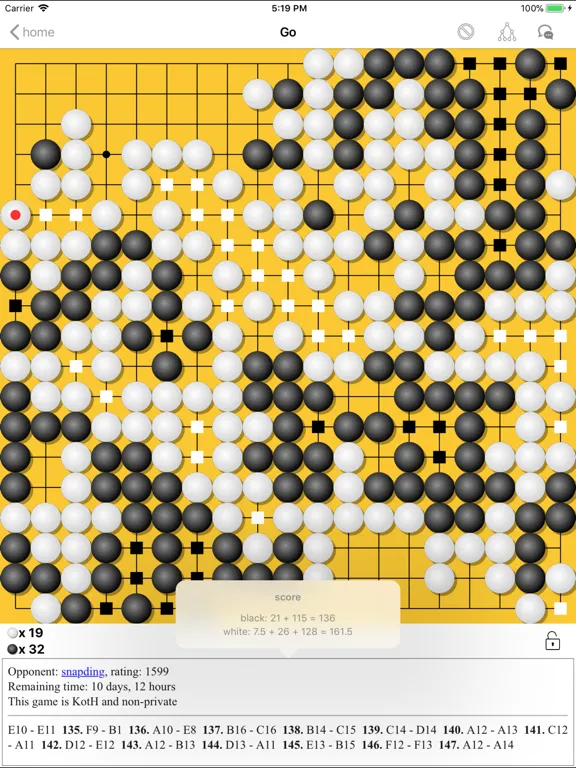 Tangkapan layar Pente Live iPad 