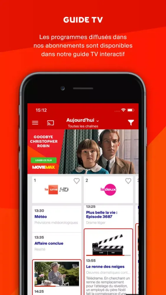 Zrzuty ekranu TÉLÉSAT Live TV