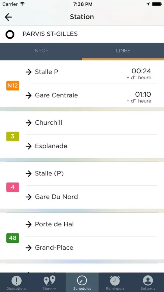 تصاویر NextRide - Schedules for STIB/MIVB and TEC