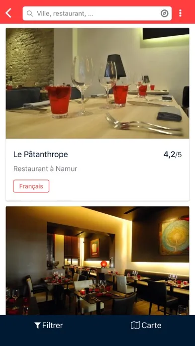 Скриншоты Trouve Ton Resto - TTR