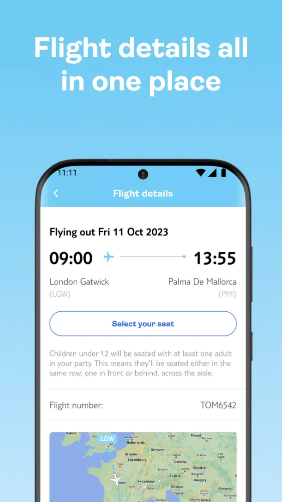 TUI fly Screenshots