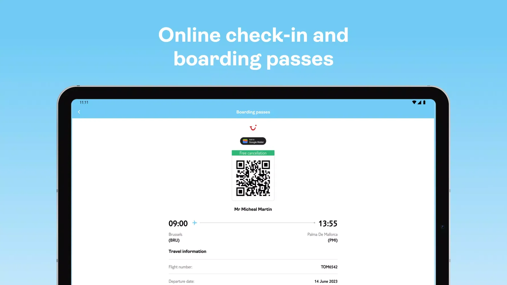 TUI fly Screenshots