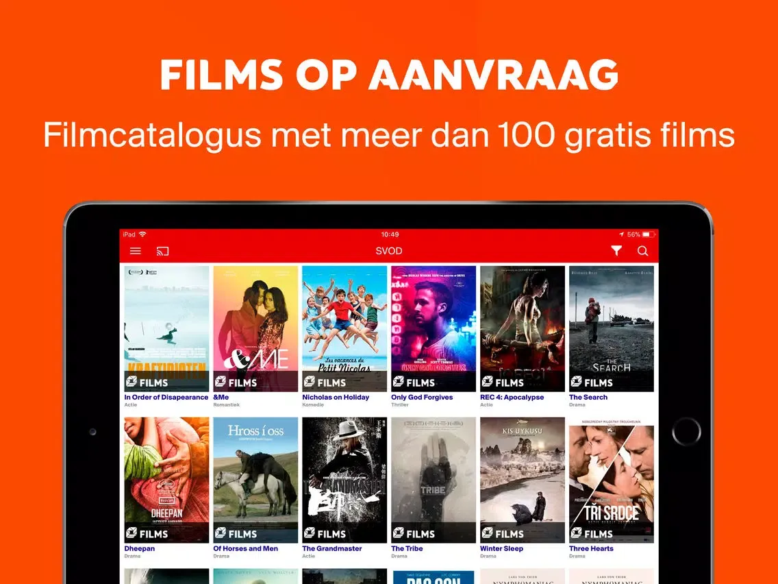 Capturas de tela do TV VLAANDEREN Live TV iPad 