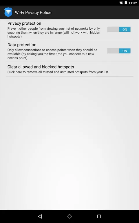 Wi-Fi Privacy Police Screenshots