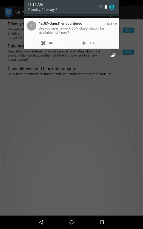 Wi-Fi Privacy Police Screenshots