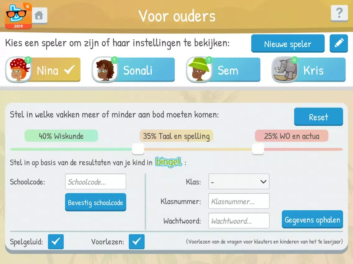 Capturas de pantalla de Zomerbingel 2019 leerjaar 1 iPad 