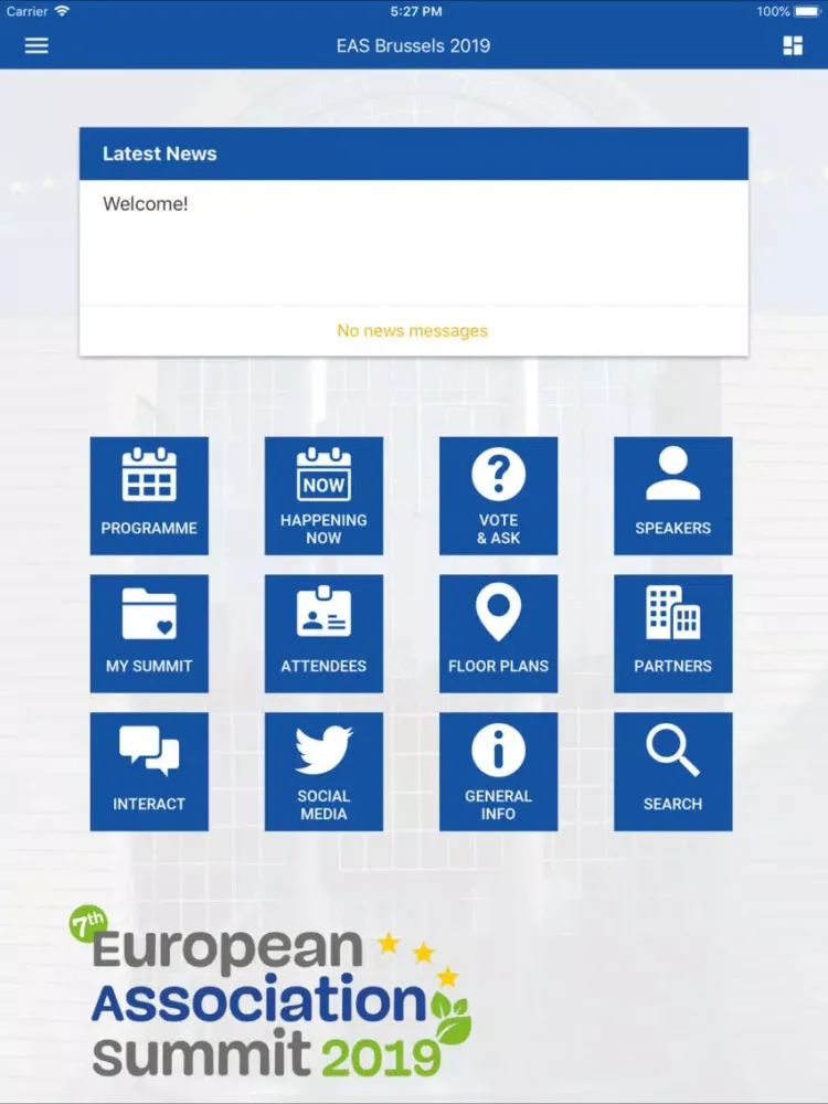 EAS Brussels iPad 应用截图