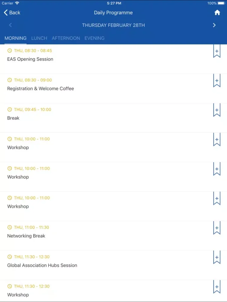 EAS Brussels iPad 应用截图