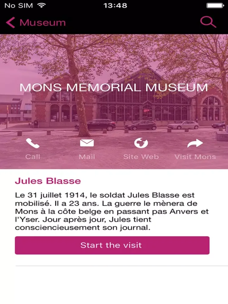 Capturas de tela do Mons Museums iPad 