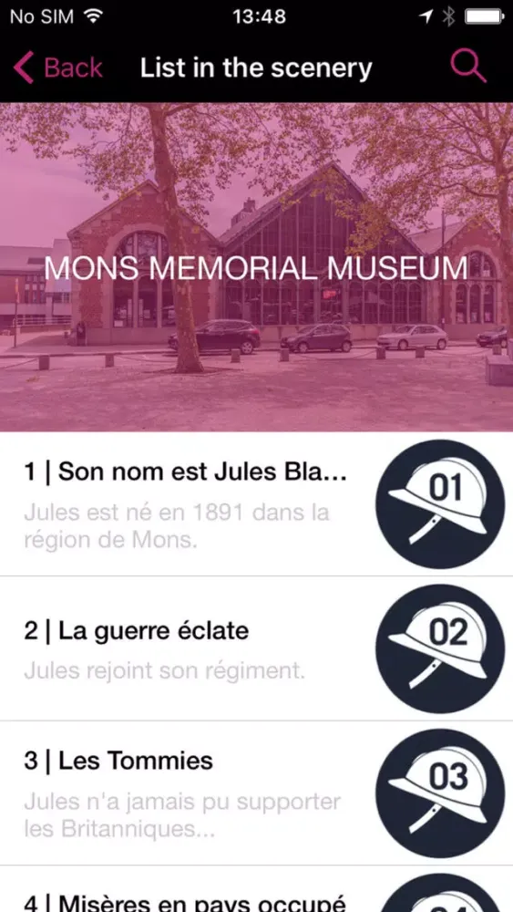 Capturas de tela do Mons Museums