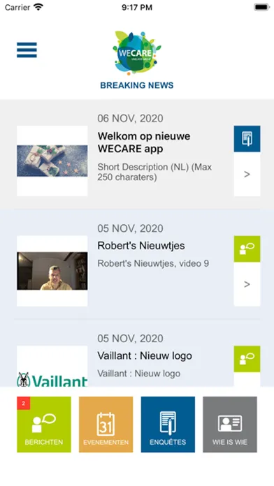 WeCare Vaillant Group स्क्रीनशॉट