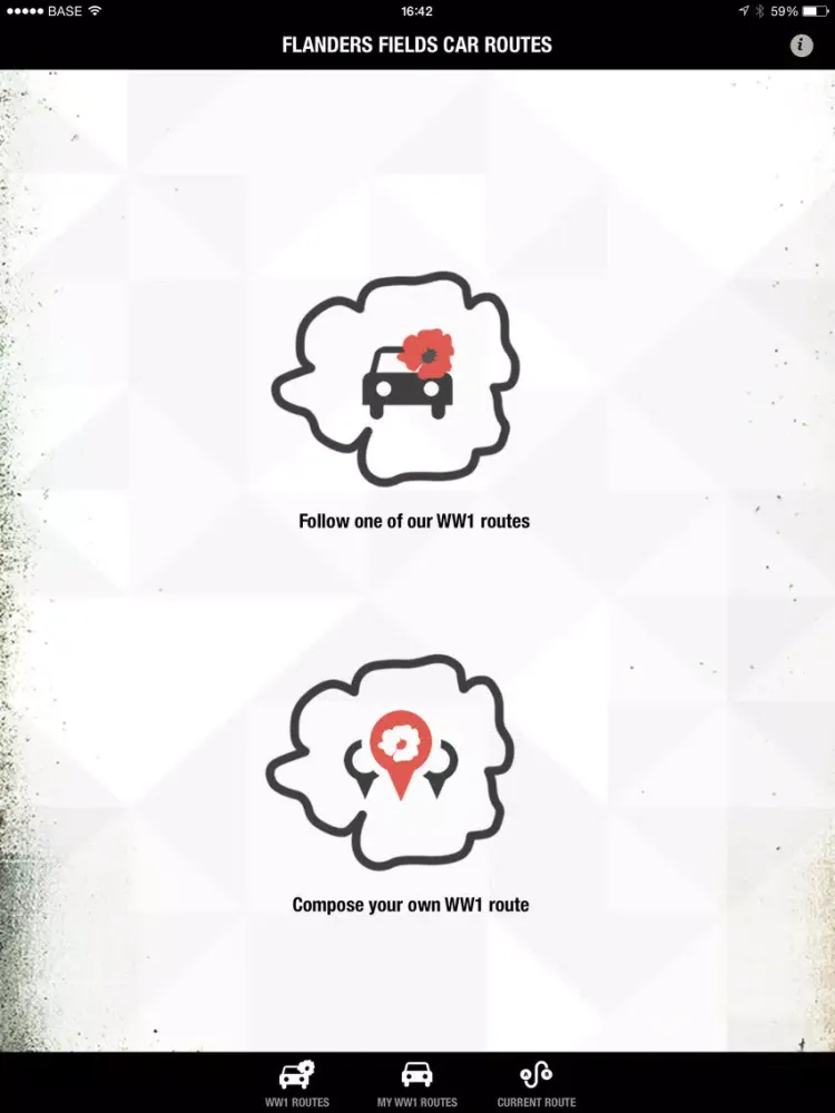 Touristic car routes Flanders iPad 應用截圖