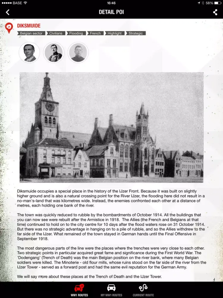 Touristic car routes Flanders iPad 應用截圖
