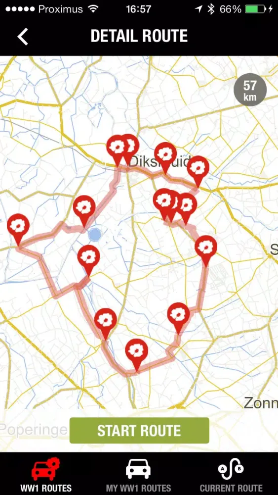 Touristic car routes Flanders應用截圖