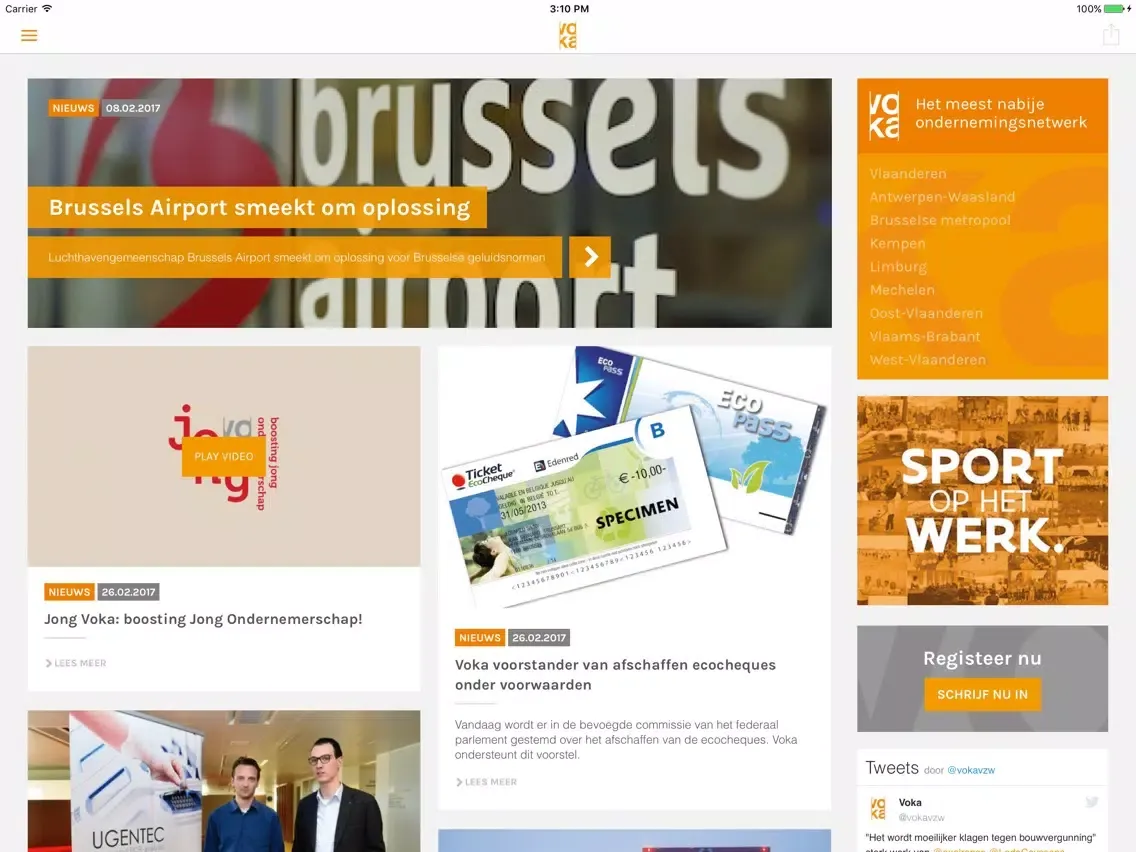 Captures d'écran de Voka Oost-Vlaanderen iPad 