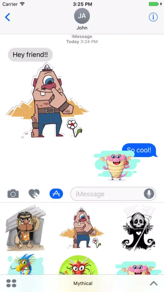 Mythical Creatures Stickers سکرین شاٹس