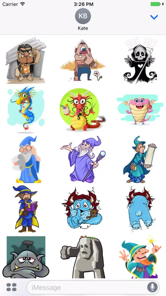 Mythical Creatures Stickers سکرین شاٹس