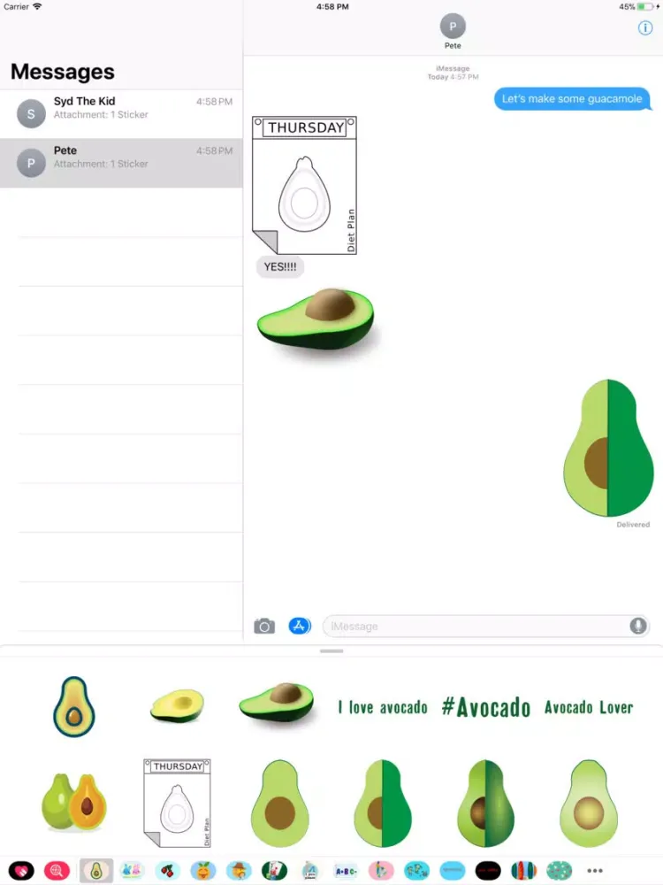 The Delicious & Trendy Avocado iPad  Screenshots
