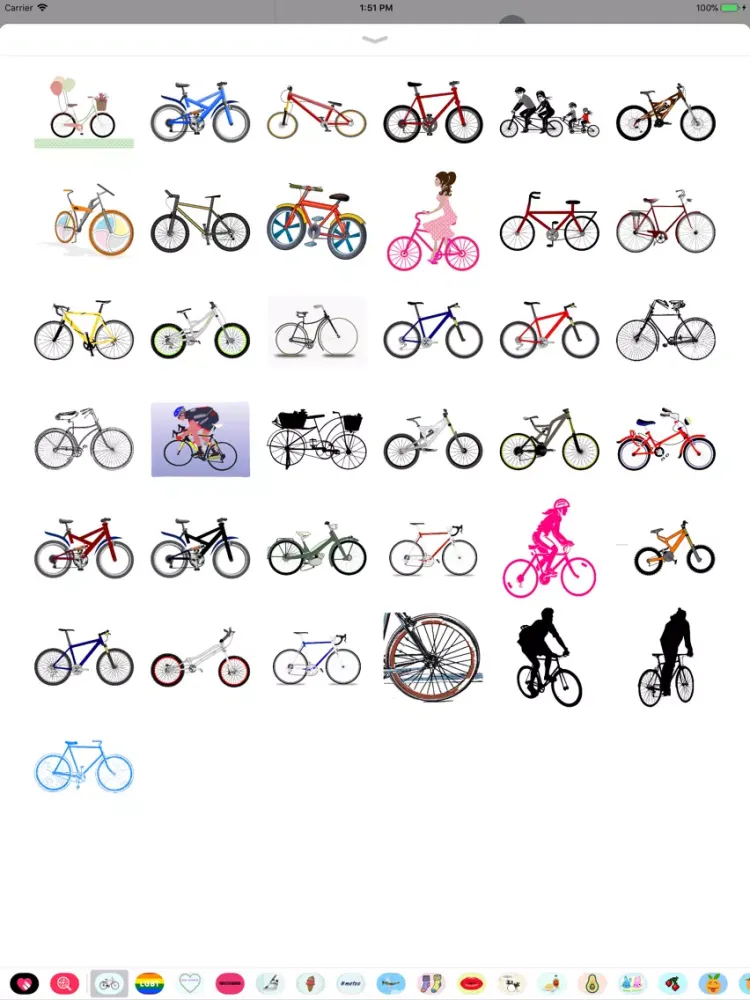 صور Bicycle Stickers: Bike It Up iPad 