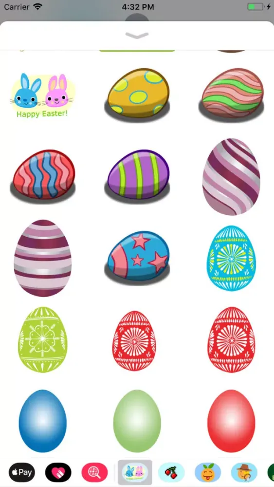 Easter Bunny & Egg Stickers स्क्रीनशॉट