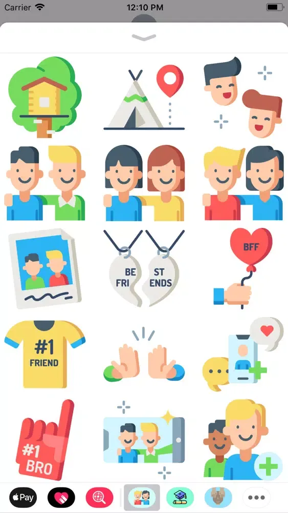 Capturas de pantalla de Friendship and Family Stickers