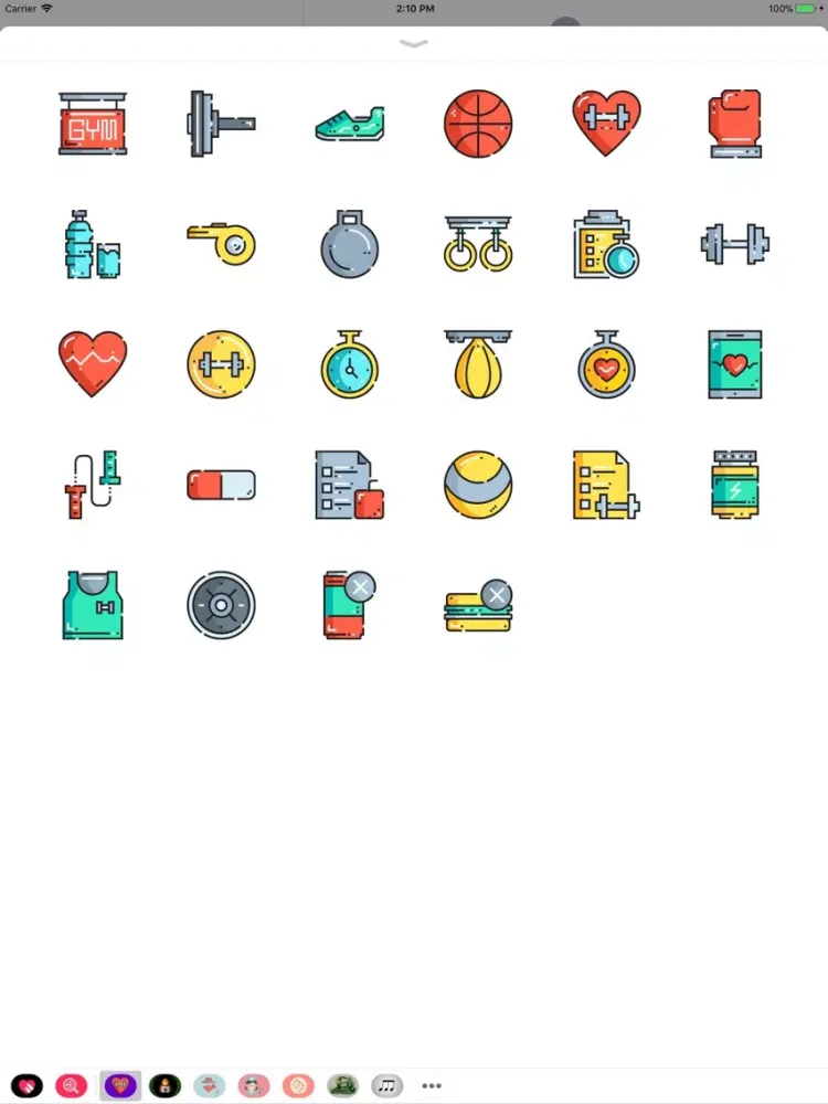 Capturas de pantalla de Health & Fitness Sticker Pack iPad 