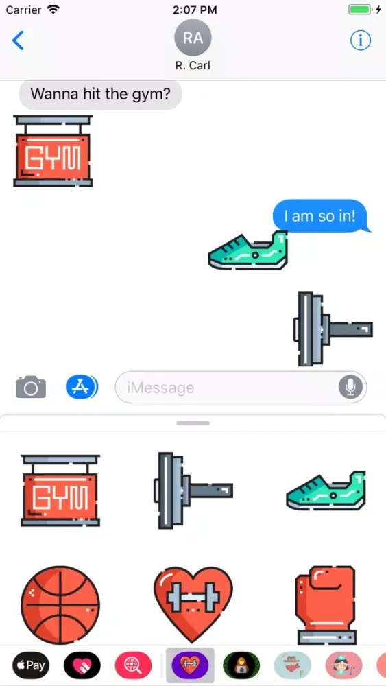 Capturas de pantalla de Health & Fitness Sticker Pack