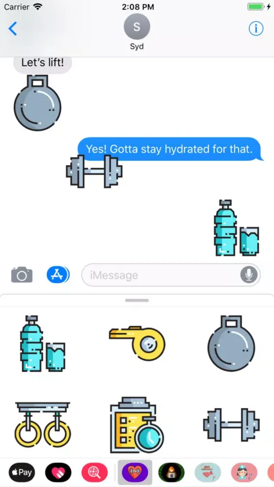 Capturas de pantalla de Health & Fitness Sticker Pack