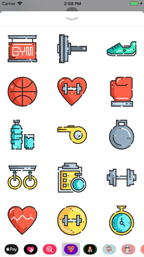 Capturas de pantalla de Health & Fitness Sticker Pack