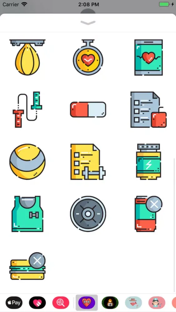 Capturas de pantalla de Health & Fitness Sticker Pack