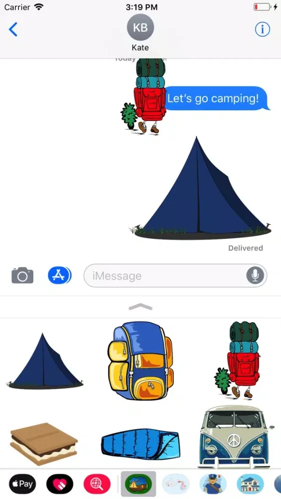 Capturas de pantalla de Hiking & Camping Stickers