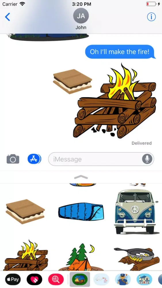 Capturas de pantalla de Hiking & Camping Stickers