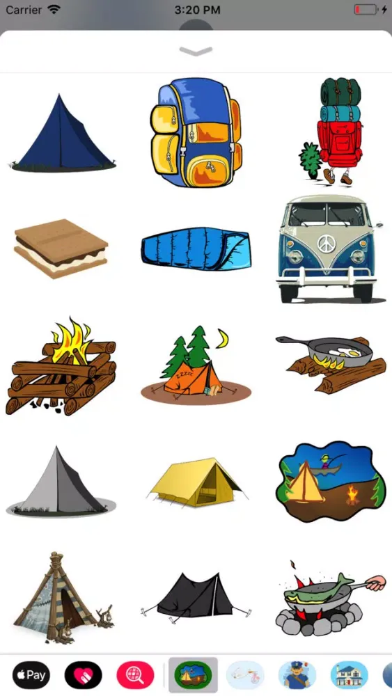 Capturas de pantalla de Hiking & Camping Stickers