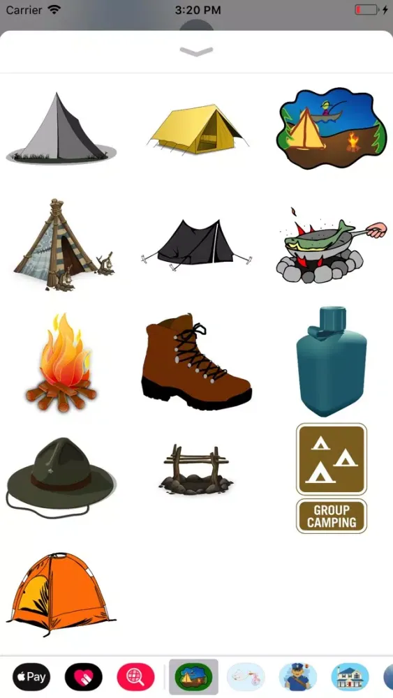 Capturas de pantalla de Hiking & Camping Stickers