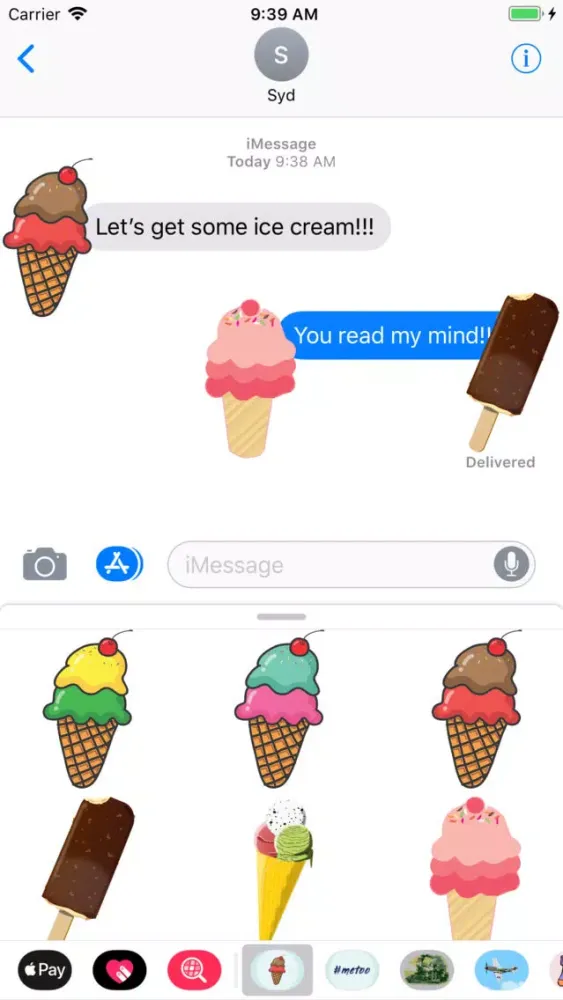 Capturas de pantalla de Ice Cream & Popsicle Stickers