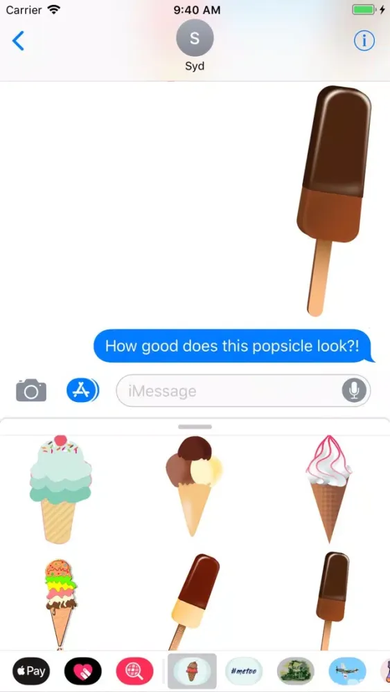 Capturas de pantalla de Ice Cream & Popsicle Stickers
