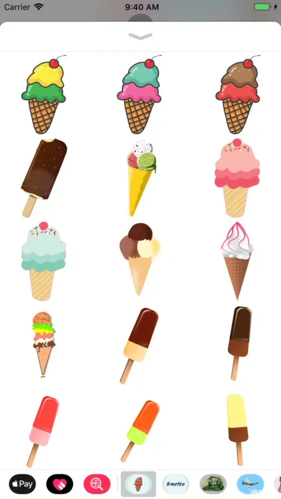 Capturas de pantalla de Ice Cream & Popsicle Stickers